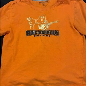 True Religion Orange Long Sleeve Tee